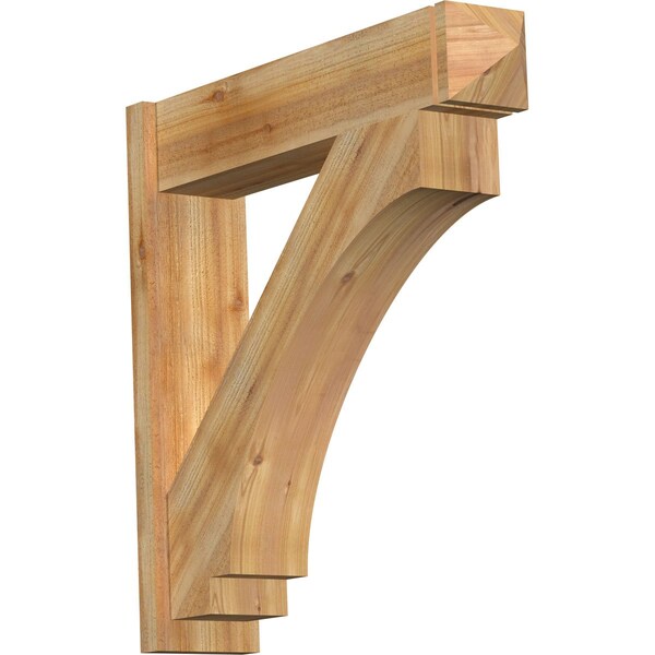 Ekena Millwork Imperial Arts & Crafts Rough Sawn Outlooker, Western Red Cedar, 8"W x 36"D x 36"H OUT08X36X36IMP03RWR - main